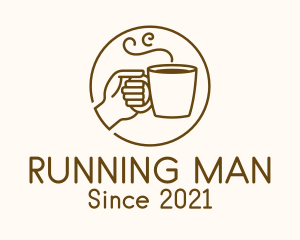Coffee Shop - Hand Hot Drink logo design