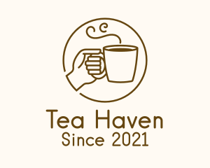 Hand Hot Drink logo design