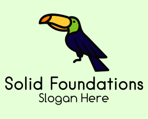 Perched Wild Toucan Logo