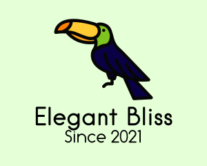 Birdwatch - Perched Wild Toucan logo design