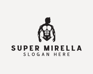 Strong Man Bodybuilder Logo