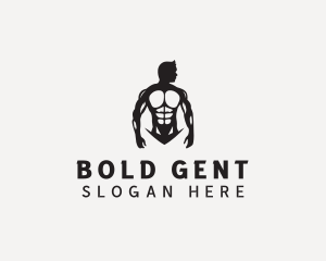 Strong Man Bodybuilder logo design