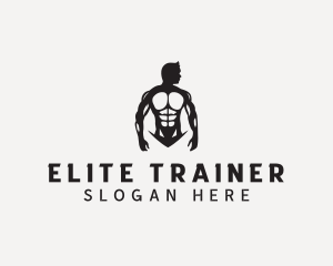 Strong Man Bodybuilder logo design