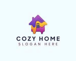 Home Paint Renovation logo design