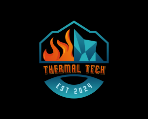 HVAC Thermal Ventilation  logo design