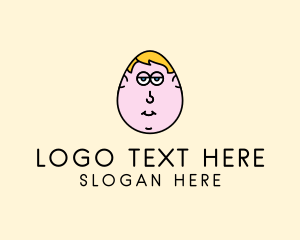 Chubby - Egg Man Cartoon logo design