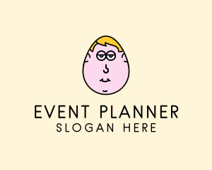 Egg Man Cartoon Logo
