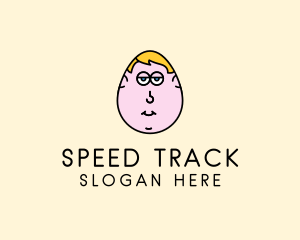 Player - Egg Man Cartoon logo design