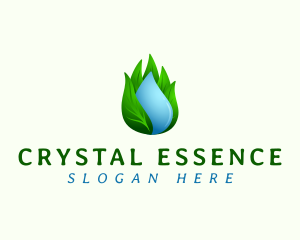 Mineral - Nature Water Leaf logo design