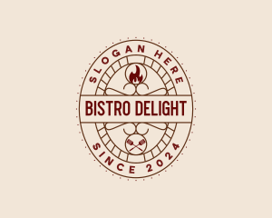 Oven Diner Cuisine logo design