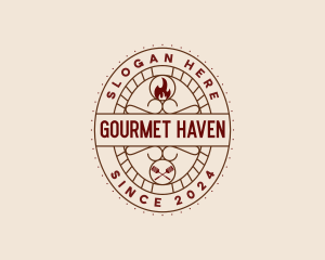 Oven Diner Cuisine logo design