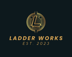 Modern Crypto Letter L logo design