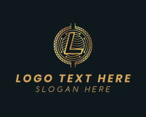 Modern Crypto Letter L Logo