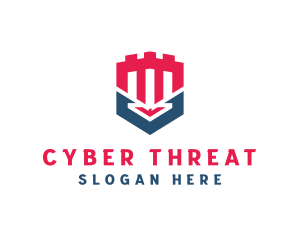 Malware - Castle Turret Shield logo design