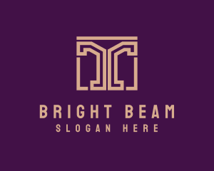 Beam - Luxury Hotel Door Column logo design