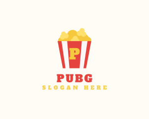 Movie Review - Movie Popcorn Snack Bar logo design