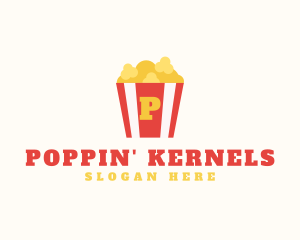 Popcorn - Movie Popcorn Snack Bar logo design