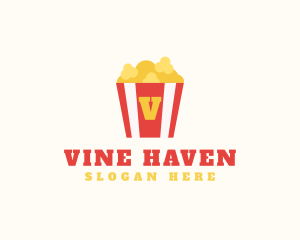 Popcorn Snack Bar logo design