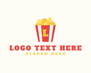 Movie Theater - Movie Popcorn Snack Bar logo design