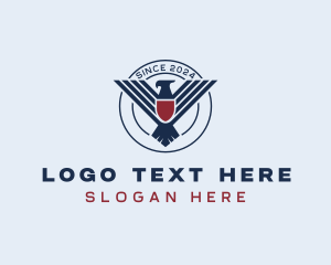 Patriotic - Eagle Shield Air Force logo design