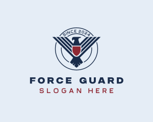 Eagle Shield Air Force logo design