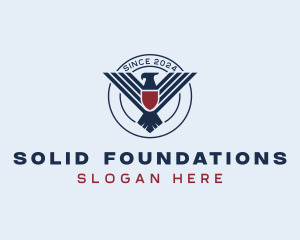 Bald Eagle - Eagle Shield Air Force logo design