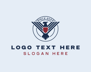 Bald Eagle - Eagle Shield Air Force logo design