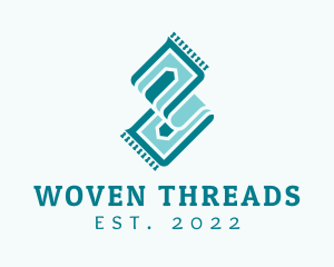 Woven Carpet Flooring logo design