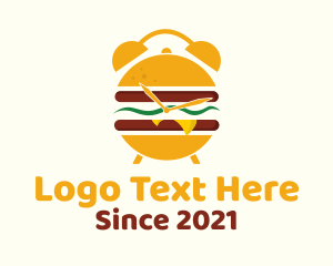 Diner - Burger Alarm Clock logo design