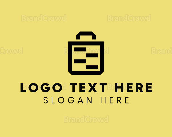 Shopping Grocery Bag Logo