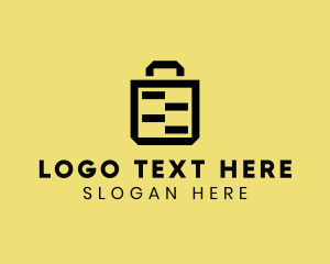 Shopping Delivery - Shopping Grocery Bag logo design