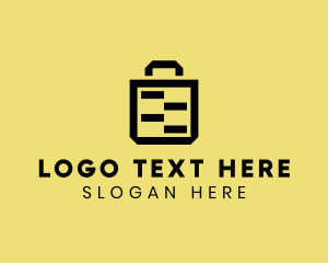 Handbag - Shopping Grocery Bag logo design