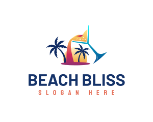 Refreshment Beach Bar  logo design