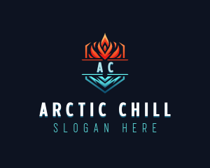 Hot Cold Ventilation logo design