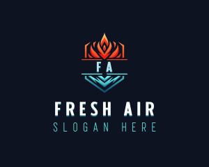 Hot Cold Ventilation logo design