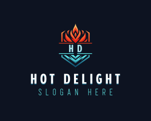 Hot Cold Ventilation logo design