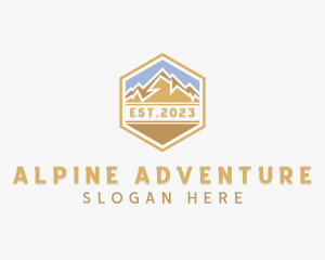 Peak Mountain Adventure logo design