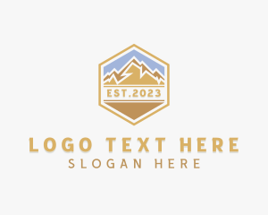 Explorer - Peak Mountain Adventure logo design