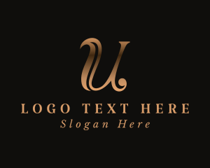Letter U - Elegant Decorative Fashion logo design