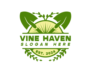 Nature Farm Shovel logo design