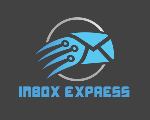 Email - Blue Fast Mail logo design