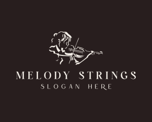 Violin - Violin Concert Performer logo design