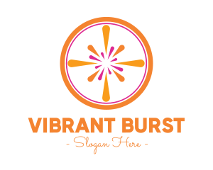 Burst - Modern Orange Burst logo design