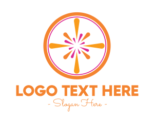 Citrus - Modern Orange Burst logo design