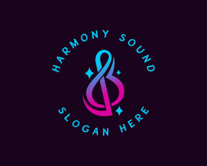 Musical Note Sound logo design