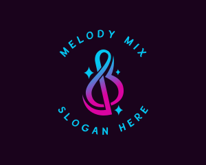 Album - Musical Note Sound logo design