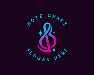 Note - Musical Note Sound logo design