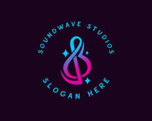 Album - Musical Note Sound logo design