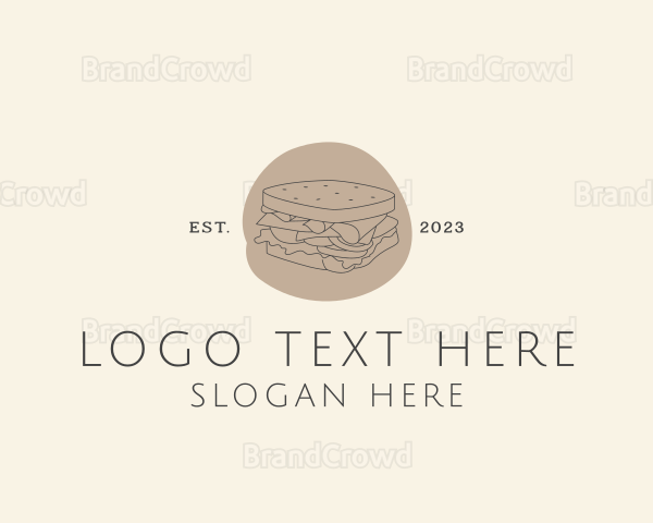 Sandwich Food Restaurant Logo