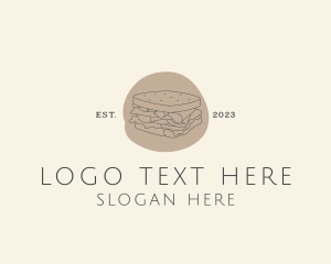 Meal - Sandwich Food Restaurant logo design